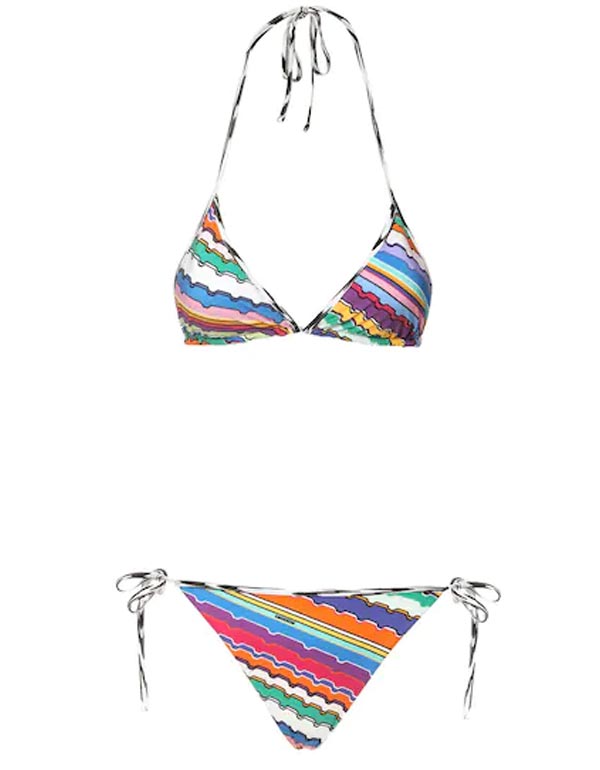 Printed Stretch Bikini Set - Missoni
